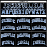 Custom Black Light Blue-White Authentic Drift Fashion Baseball Jersey