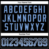 Custom Black Light Blue-White Authentic Drift Fashion Baseball Jersey