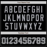 Custom Black Gray-White Authentic Baseball Jersey