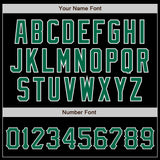 Custom Black Kelly Green-White Authentic Baseball Jersey
