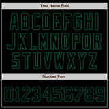 Custom Black Black-Kelly Green Authentic Baseball Jersey