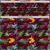 Custom Black Black-Red 3D Pattern Tropical Hawaii Palm Leaves Authentic Basketball Jersey