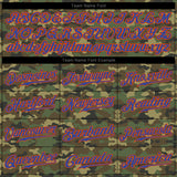 Custom Camo Royal-Orange Authentic Salute To Service Baseball Jersey
