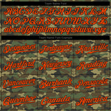 Custom Camo Orange-Black Authentic Salute To Service Baseball Jersey