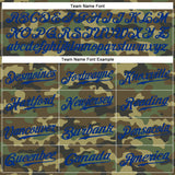 Custom Camo Royal-Red Authentic Salute To Service Baseball Jersey