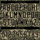 Custom Camo Black-Cream Authentic Salute To Service Baseball Jersey