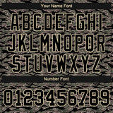 Custom Camo Black-Cream Authentic Salute To Service Baseball Jersey