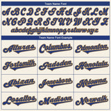 Custom Cream Royal-Gold Authentic Baseball Jersey