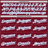 Custom Crimson White-Light Blue Authentic Baseball Jersey