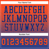 Custom Stitched Royal Orange Fade Fashion Sports Pullover Sweatshirt Hoodie