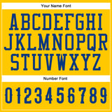 Custom Gold Royal-White Authentic Baseball Jersey