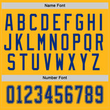 Custom Gold Royal-White Hockey Jersey