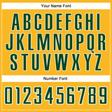 Custom Gold Green-White Authentic Baseball Jersey