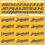 Custom Gold Royal Authentic Baseball Jersey