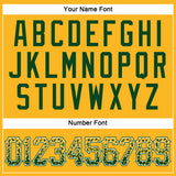 Custom Gold Green-White Authentic Drift Fashion Baseball Jersey