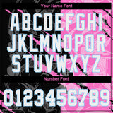 Custom Graffiti Pattern White-Light Blue 3D Authentic Baseball Jersey