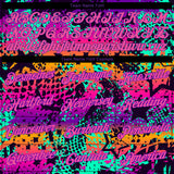 Custom Graffiti Pattern Pink-Purple 3D Performance T-Shirt