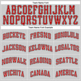 Custom Gray Red-Black Authentic Baseball Jersey