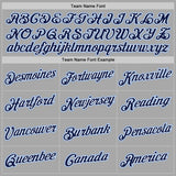 Custom Stitched Gray Navy-White Sports Pullover Sweatshirt Hoodie