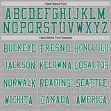 Custom Stitched Gray Kelly Green-White Sports Pullover Sweatshirt Hoodie
