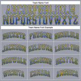 Custom Gray Royal-Gold Authentic Drift Fashion Baseball Jersey