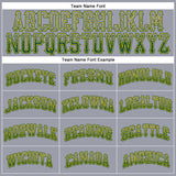 Custom Gray Green-Gold Authentic Drift Fashion Baseball Jersey