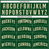 Custom Green Cream Authentic Baseball Jersey