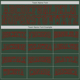 Custom Stitched Green Green-Red Sports Pullover Sweatshirt Hoodie