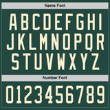 Custom Green Cream Hockey Jersey
