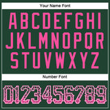 Custom Green Pink-White Authentic Drift Fashion Baseball Jersey