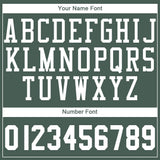Custom Hunter Green White Round Neck Suit Basketball Jersey
