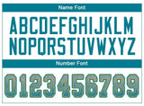 Custom Light Gray Teal-Old Gold Mesh Drift Fashion Football Jersey