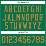 Custom Kelly Green Old Gold Authentic Baseball Jersey