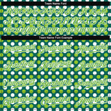Custom Kelly Green Neon Green-White 3D Pattern Design Authentic St. Patrick's Day Baseball Jersey