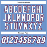 Custom Light Blue White-Royal Authentic Baseball Jersey