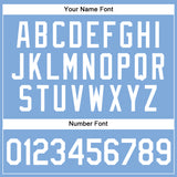 Custom Light Blue White Authentic Baseball Jersey