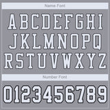 Custom Light Gray White-Black Mesh Authentic Football Jersey