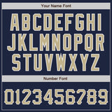 Custom Navy Vegas Gold-White Authentic Baseball Jersey
