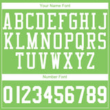 Custom Neon Green White Round Neck Suit Basketball Jersey