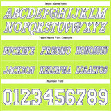 Custom Neon Green White-Navy Authentic Throwback Basketball Shorts