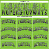 Custom Neon Green Black-White Authentic Drift Fashion Baseball Jersey