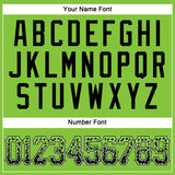 Custom Neon Green Black-White Authentic Drift Fashion Baseball Jersey