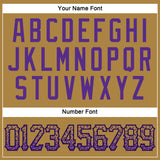 Custom Old Gold Purple-Black Authentic Drift Fashion Baseball Jersey