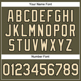 Custom Olive Cream-Black Authentic Salute To Service Baseball Jersey