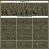 Custom Olive Black-Cream Authentic Drift Fashion Salute To Service Baseball Jersey
