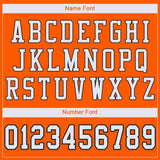 Custom Orange White-Black Mesh Authentic Football Jersey