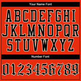 Custom Orange Black-Cream Authentic Baseball Jersey