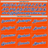 Custom Stitched Orange Royal-White Sports Pullover Sweatshirt Hoodie