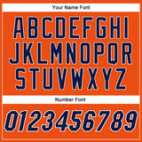 Custom Orange Navy-White Authentic Baseball Jersey