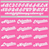 Custom Pink White Authentic Baseball Jersey